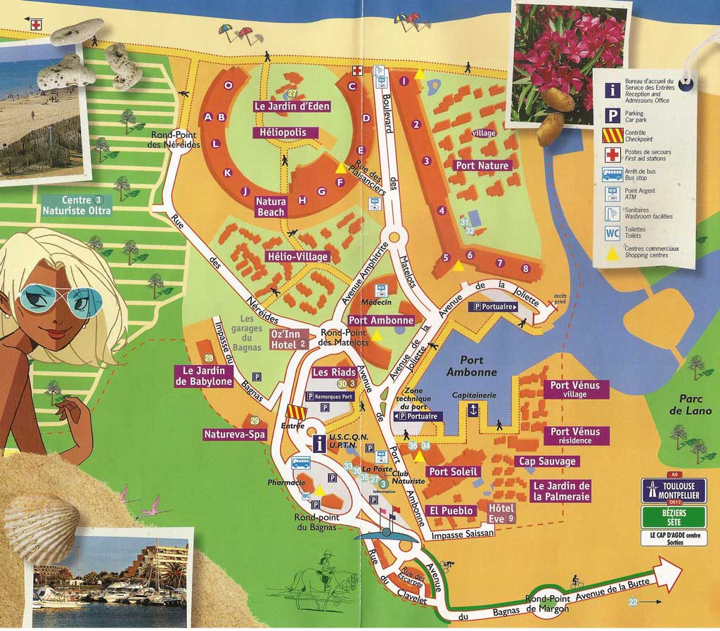 Plan Cap D'Agde Plan Cap D'Agde